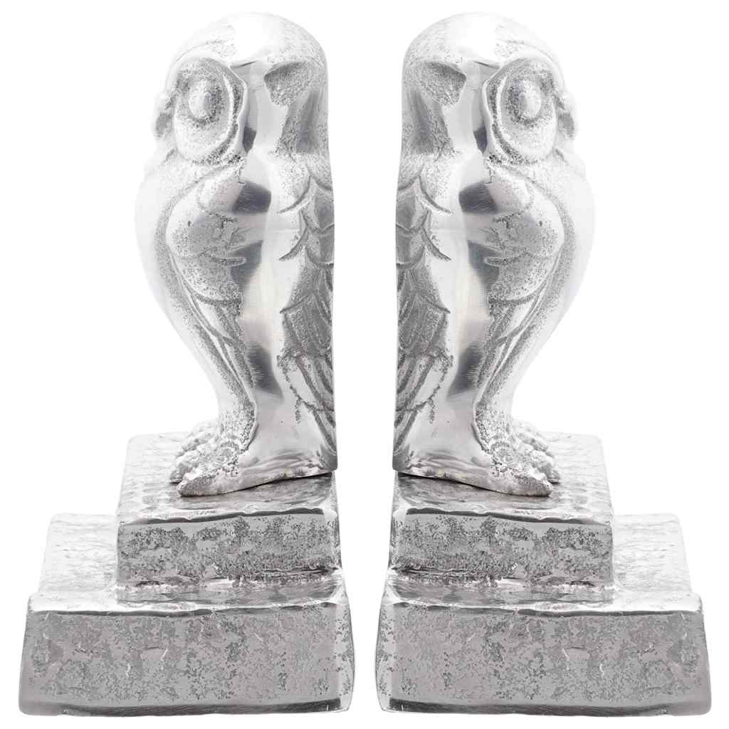 Bookends 2 pcs Silver 12 x 9 x 19 cm Aluminium