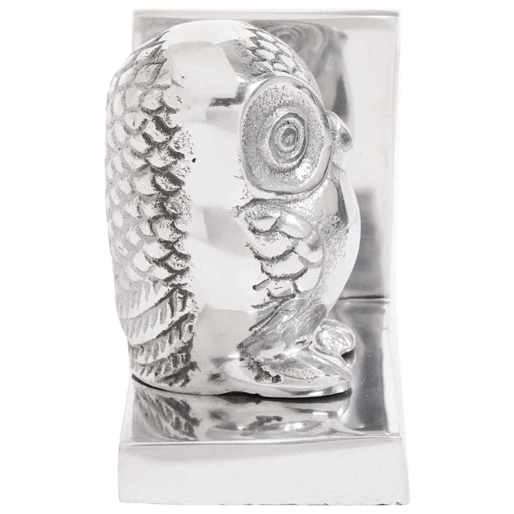 Bookends 2 pcs Silver 7 x 9 x 11 cm Aluminium