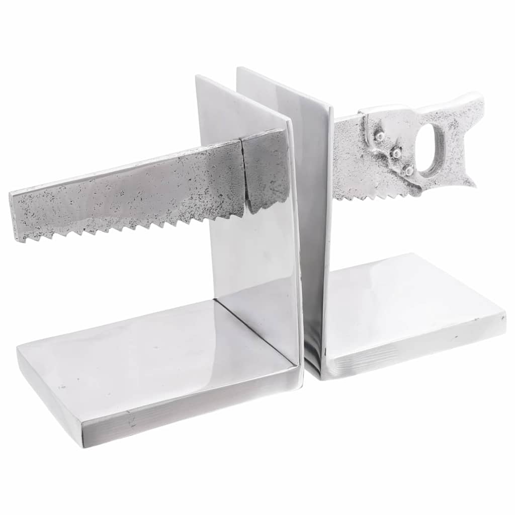 Bookends 2 pcs Silver 11 x 14 x 17.5 cm Aluminium