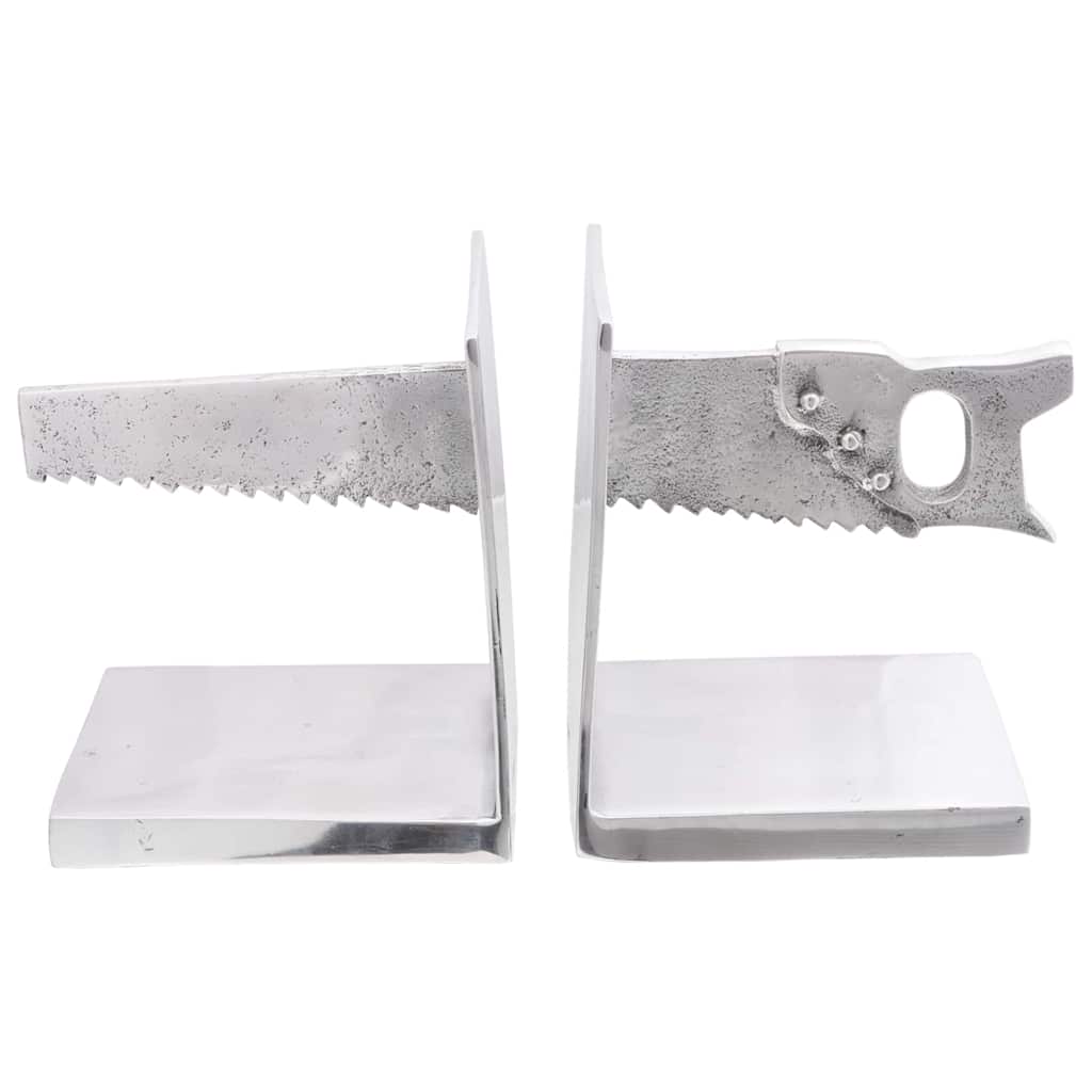 Bookends 2 pcs Silver 11 x 14 x 17.5 cm Aluminium