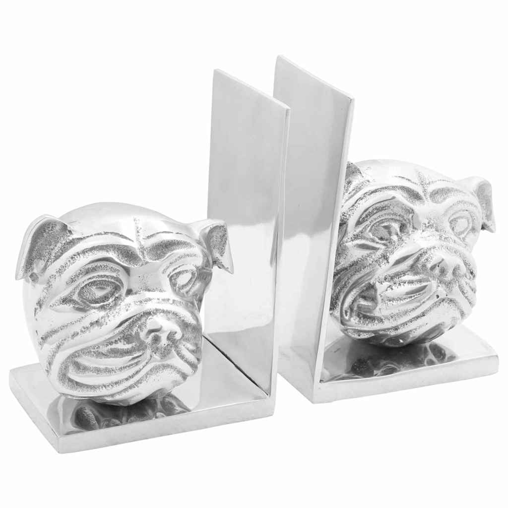 Bookends 2 pcs Silver 8 x 12 x 16.5 cm Aluminium
