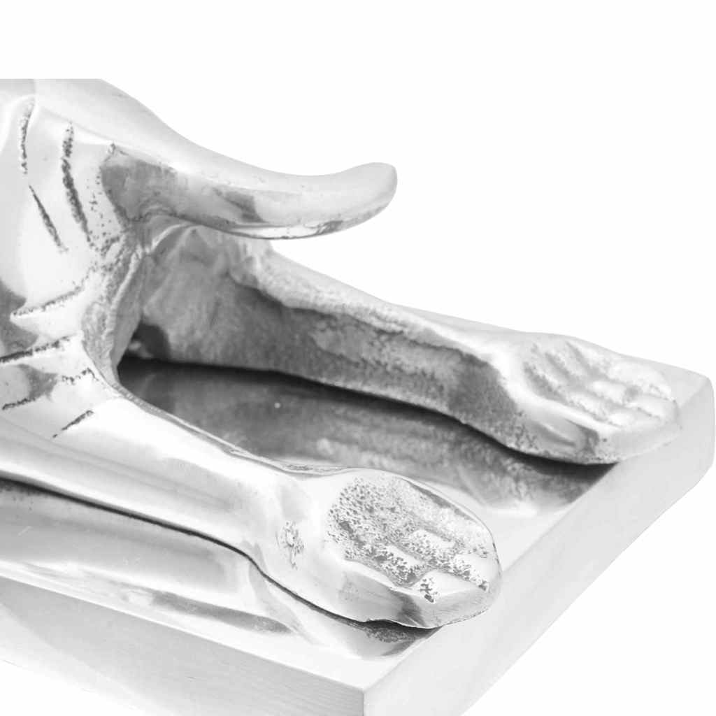 Bookends 2 pcs Silver 12 x 15 x 18 cm Aluminium