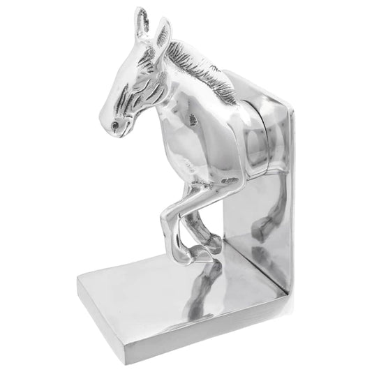 Bookends 2 pcs Silver 11 x 14 x 25 cm Aluminium