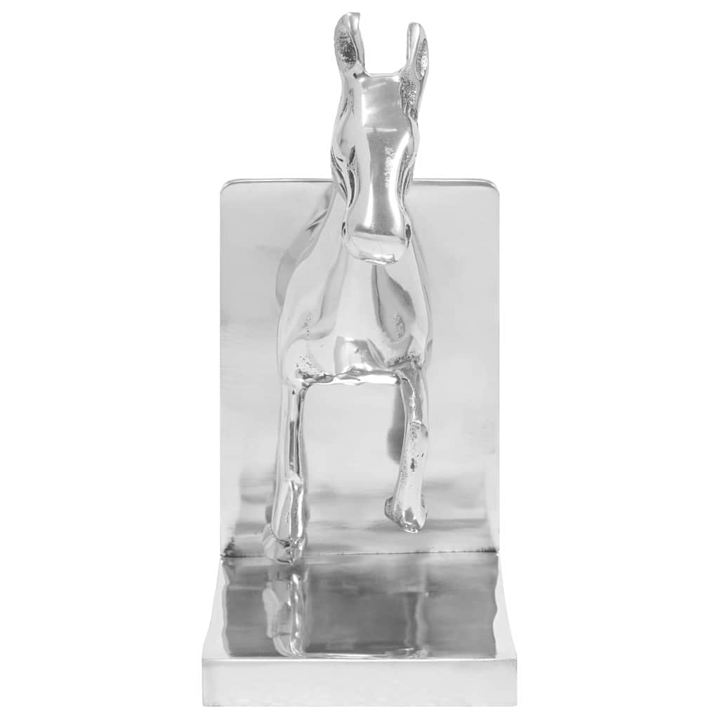 Bookends 2 pcs Silver 11 x 14 x 25 cm Aluminium