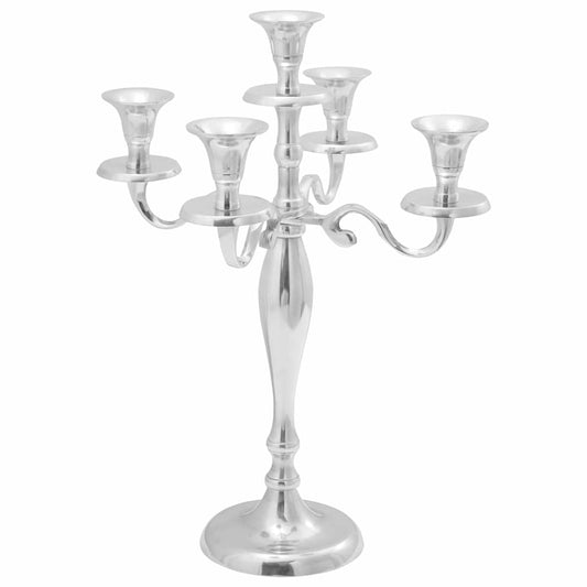 Candle Holder Silver 29 x 29 x 40 cm Aluminium