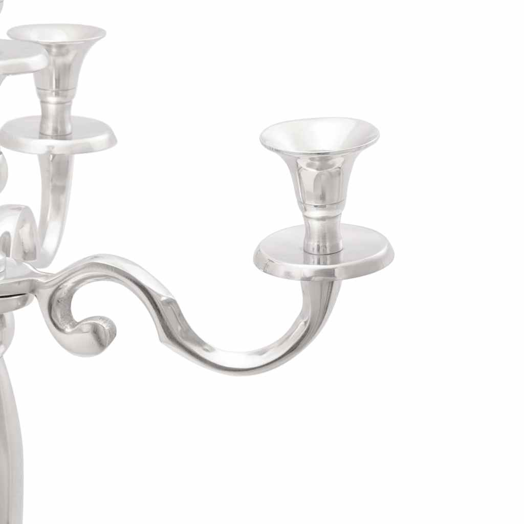 Candle Holder Silver 39 x 39 x 60 cm Aluminium
