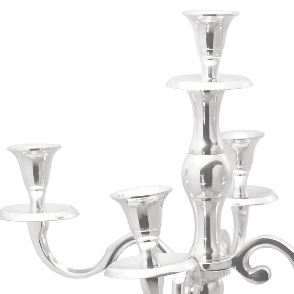 Candle Holder Silver 32 x 32 x 79.5 cm Aluminium
