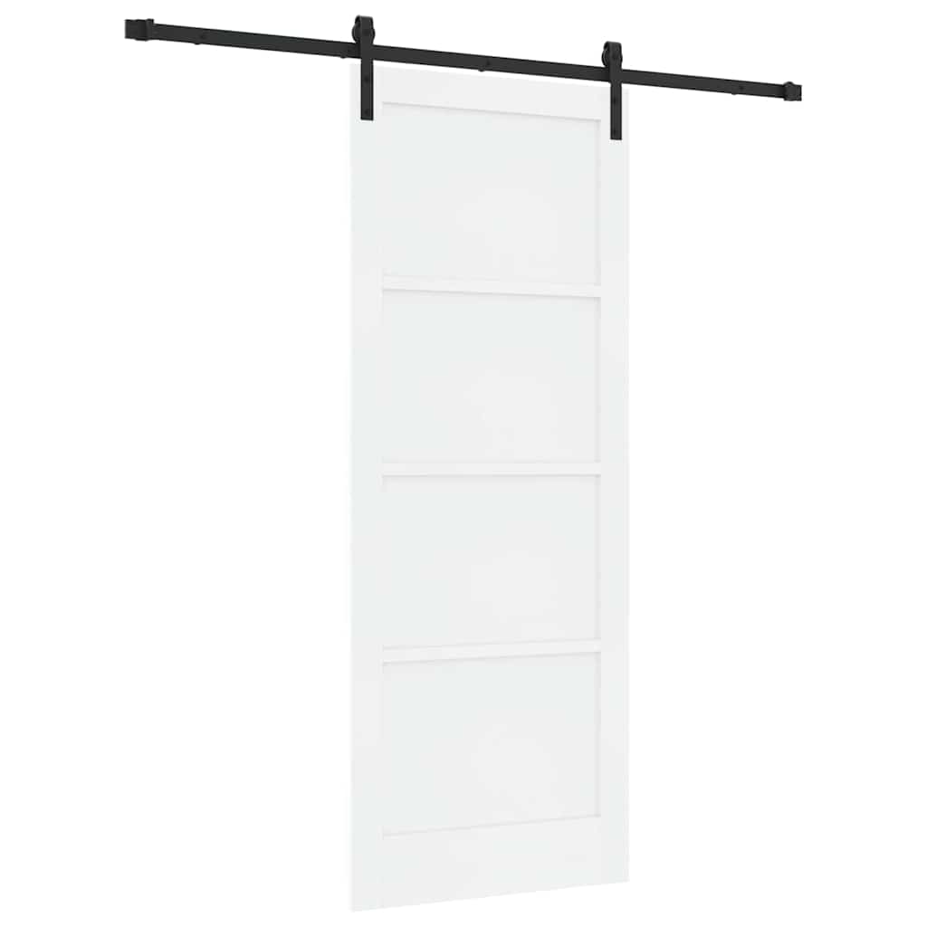 Sliding Door Manual White and black 83 x 211 cm