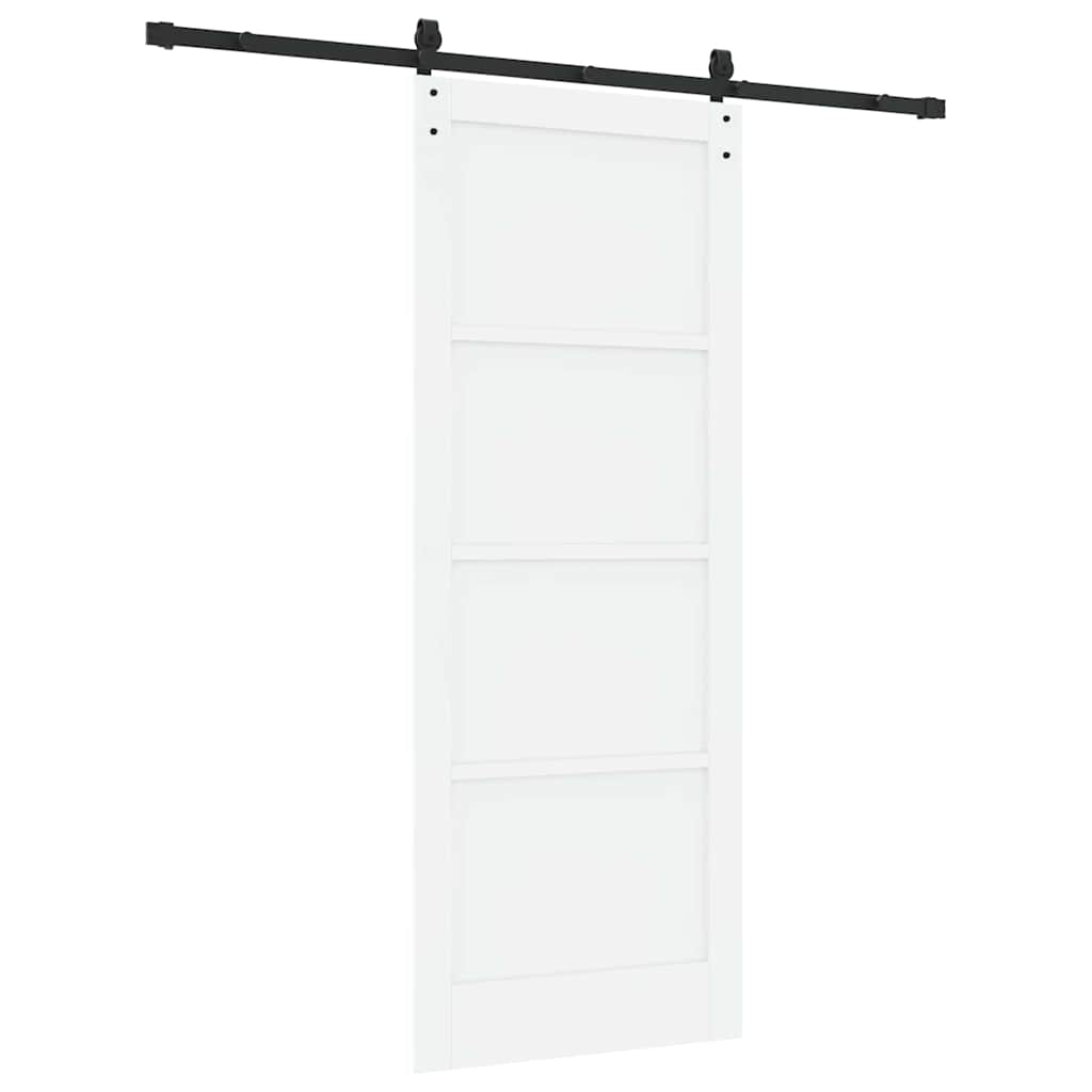 Sliding Door Manual White and black 83 x 211 cm
