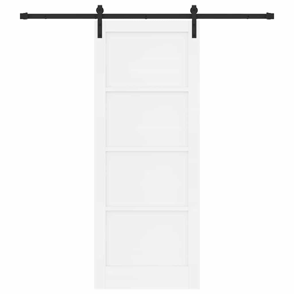 Sliding Door Manual White and black 83 x 211 cm