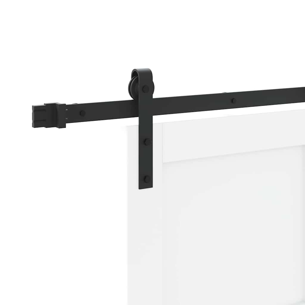 Sliding Door White 86 x 198.5 cm Solid pine wood and steel