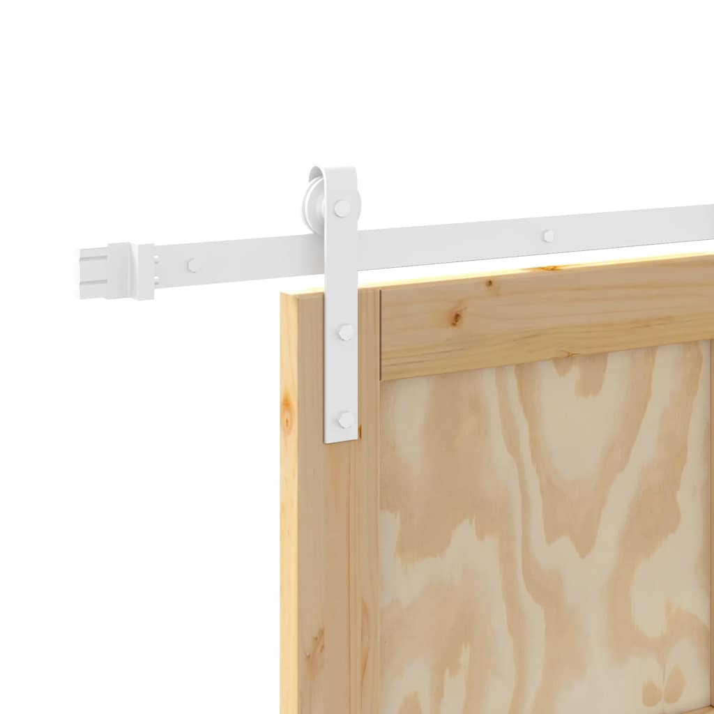 Sliding Door Manual Natural and white 73.5 x 198.5 cm