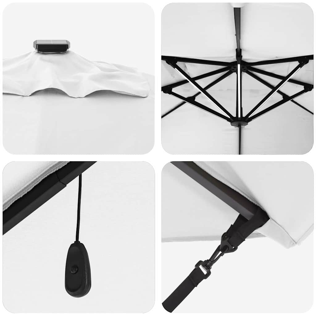 Cantilever Roma Parasol Beige and Black 352 x 251 x 265 cm