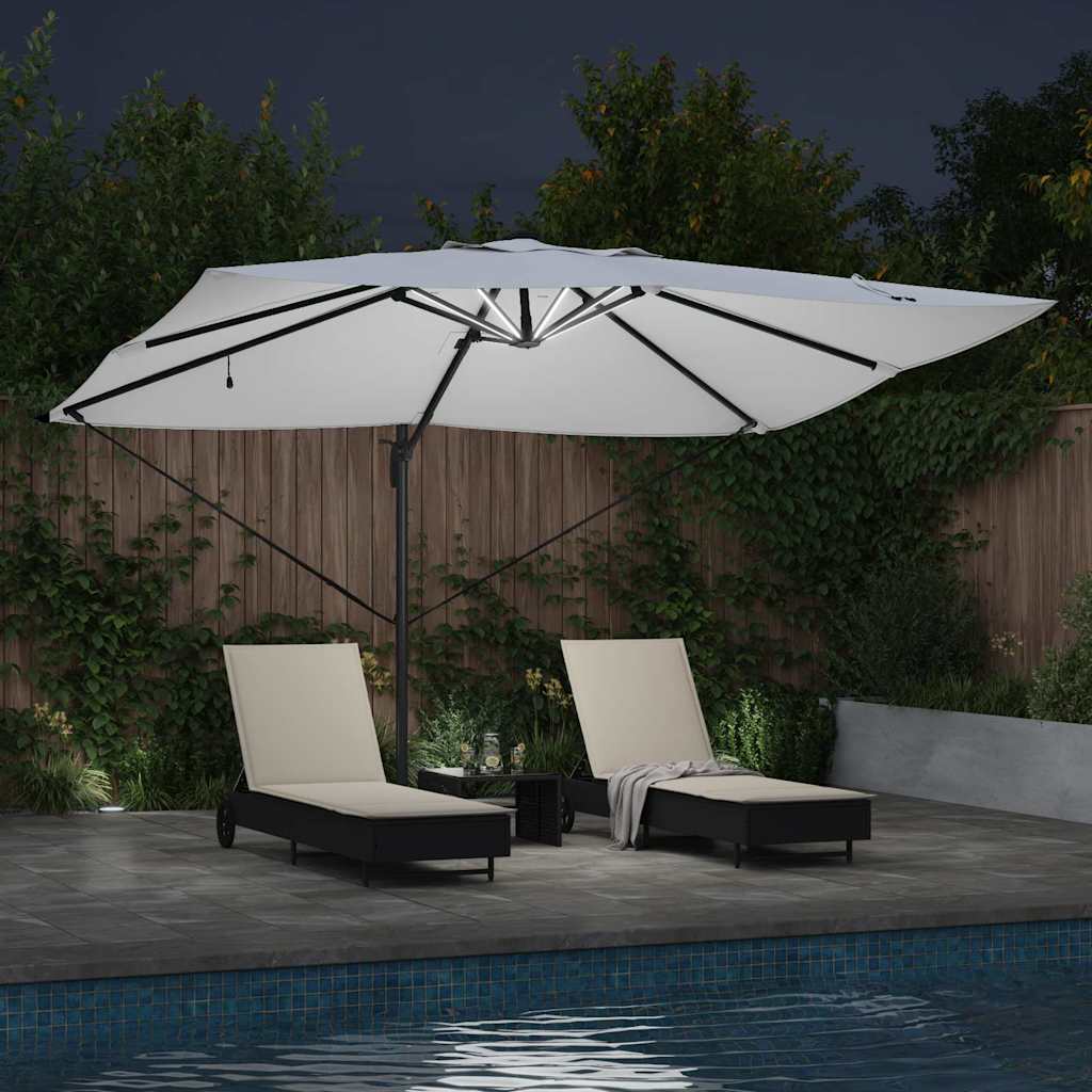 Cantilever Roma Parasol Beige and Black 352 x 251 x 265 cm
