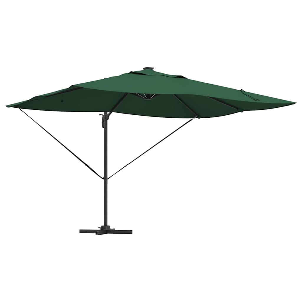 Cantilever Roma Parasol Green and Black 352 x 251 x 265 cm