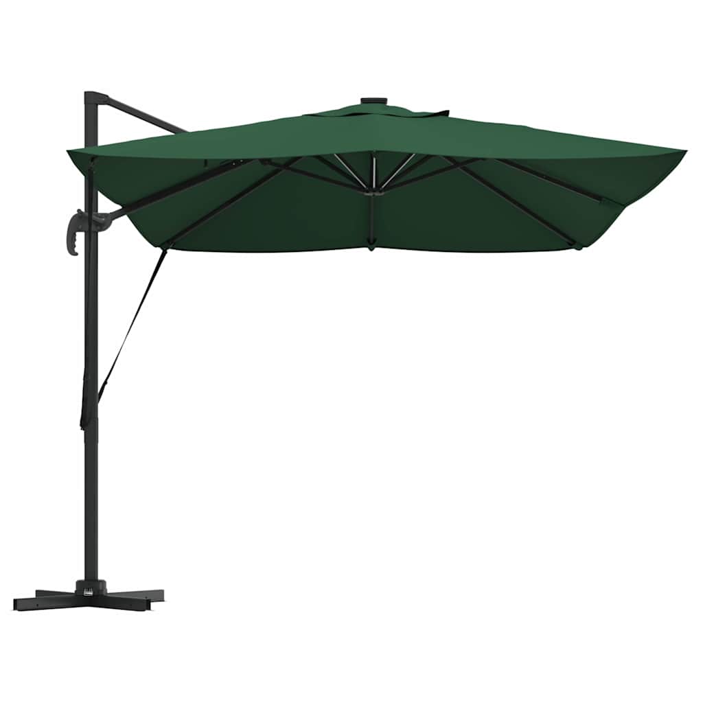 Cantilever Roma Parasol Green and Black 352 x 251 x 265 cm