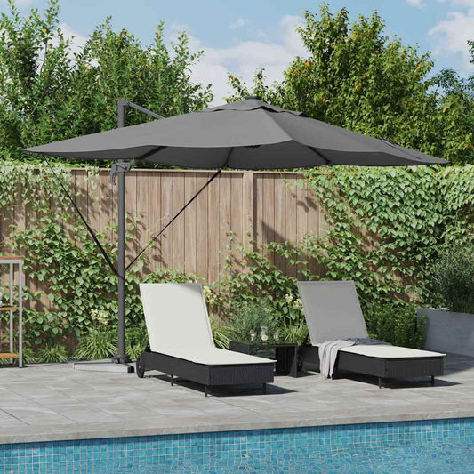 Cantilever Roma Parasol Anthracite and Black 352 x 251 x 265 cm