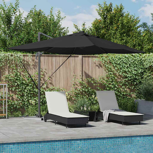 Cantilever Roma Parasol Black and Black 352 x 251 x 265 cm