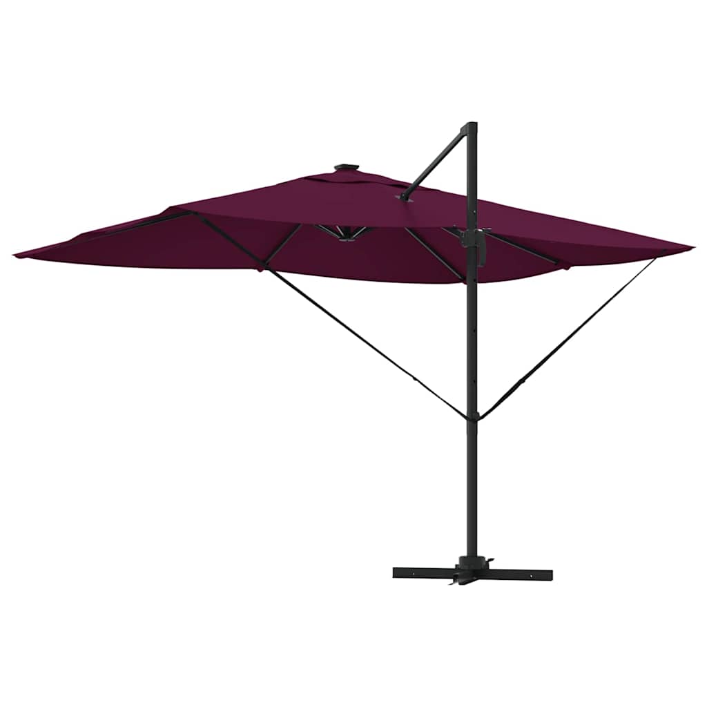 Cantilever Roma Parasol Manual Red and Black 352 x 251 x 265 cm
