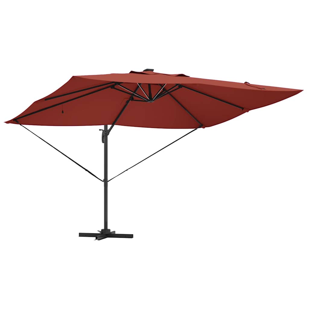 Cantilever Roma Parasol Manual Red and Black 352 x 251 x 265 cm
