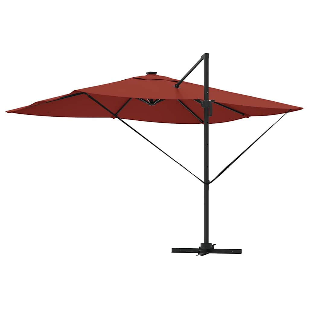 Cantilever Roma Parasol Manual Red and Black 352 x 251 x 265 cm