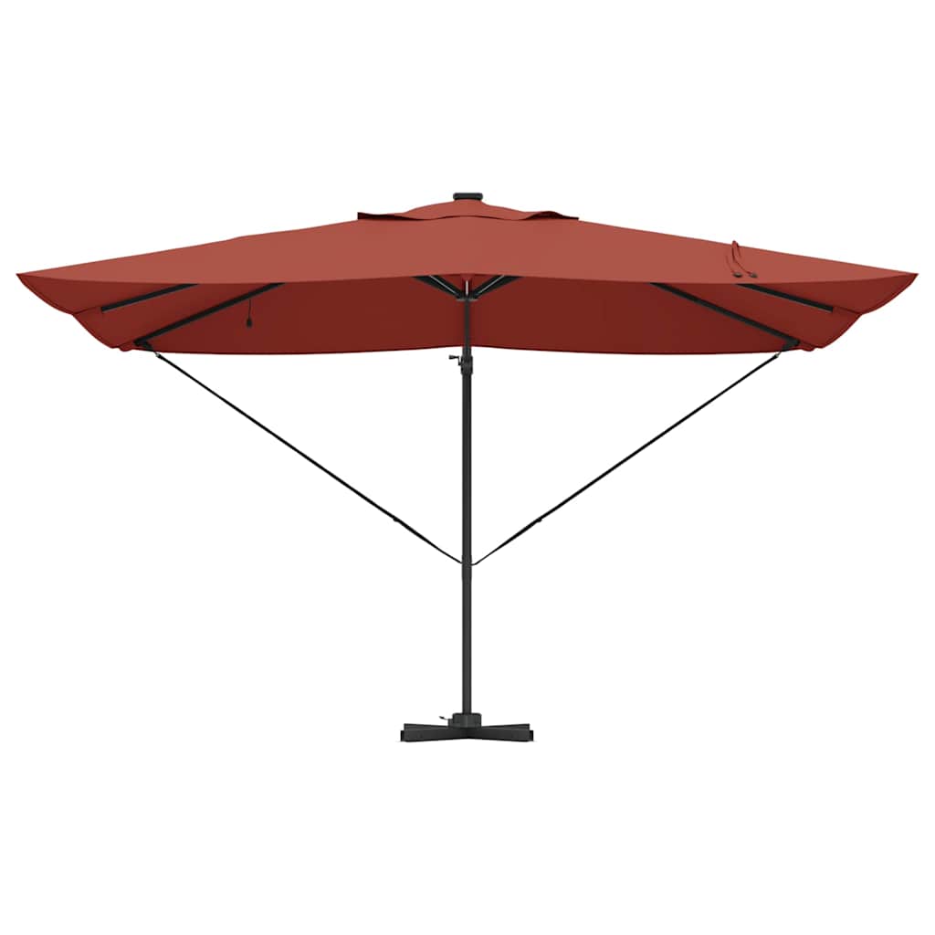Cantilever Roma Parasol Manual Red and Black 352 x 251 x 265 cm