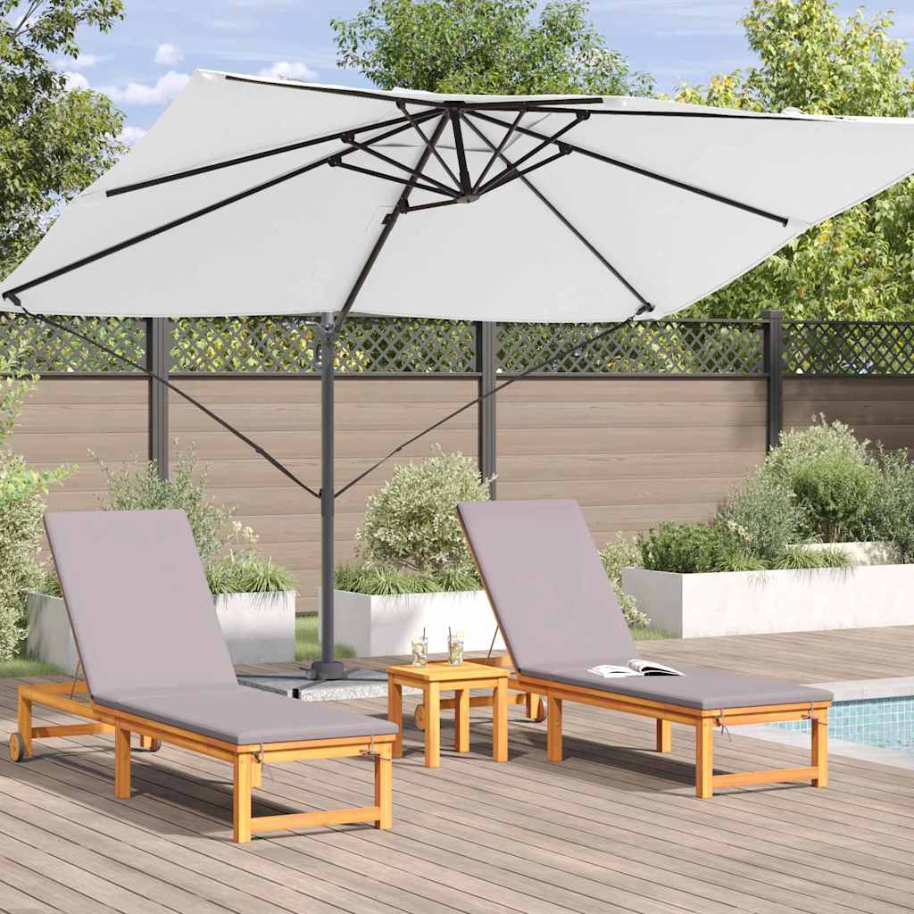 Cantilever Roma Parasol Beige and Black 352 x 251 x 260 cm