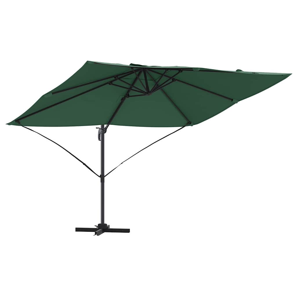 Cantilever Roma Parasol Green and Black 352 x 251 x 260 cm
