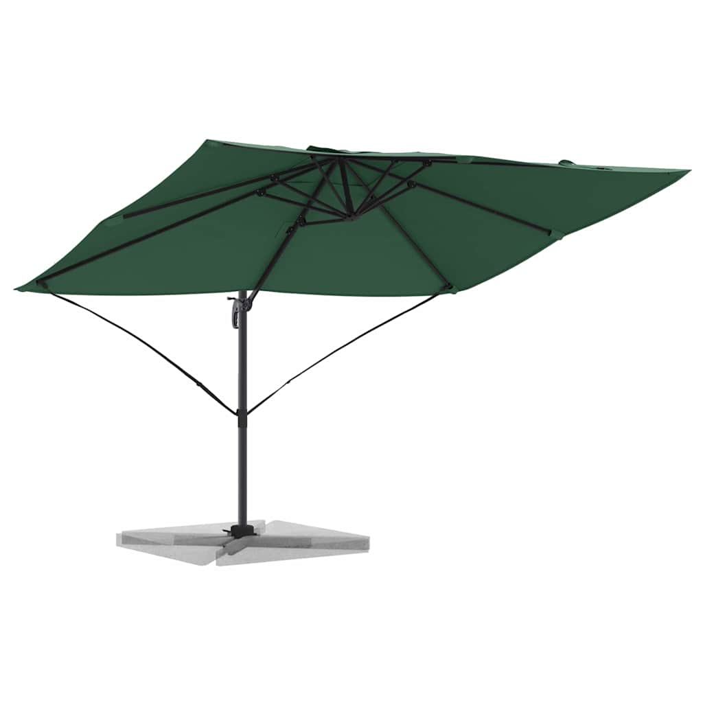 Cantilever Roma Parasol Green and Black 352 x 251 x 260 cm