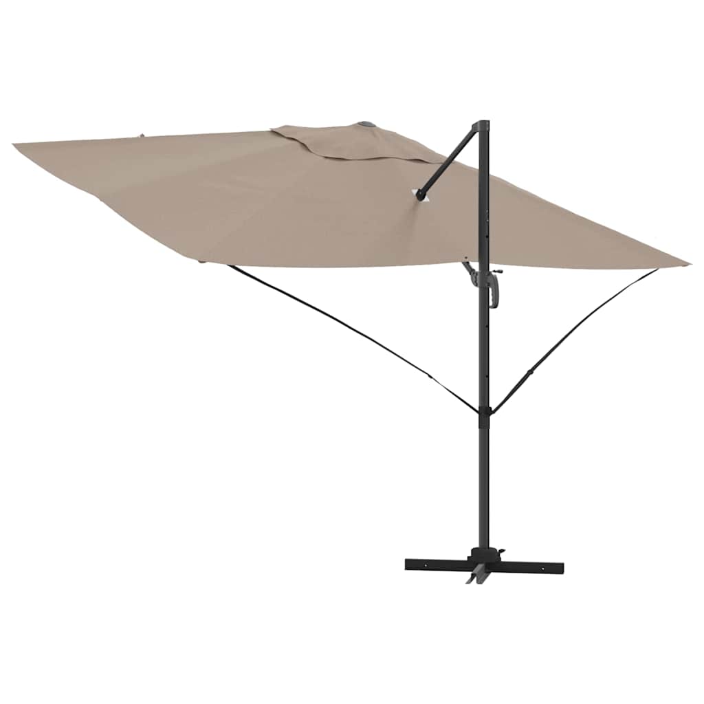Cantilever Roma Parasol Taupe and Black 352 x 251 x 260 cm