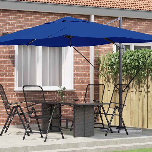 Cantilever Roma Parasol Blue and Black 352 x 251 x 260 cm