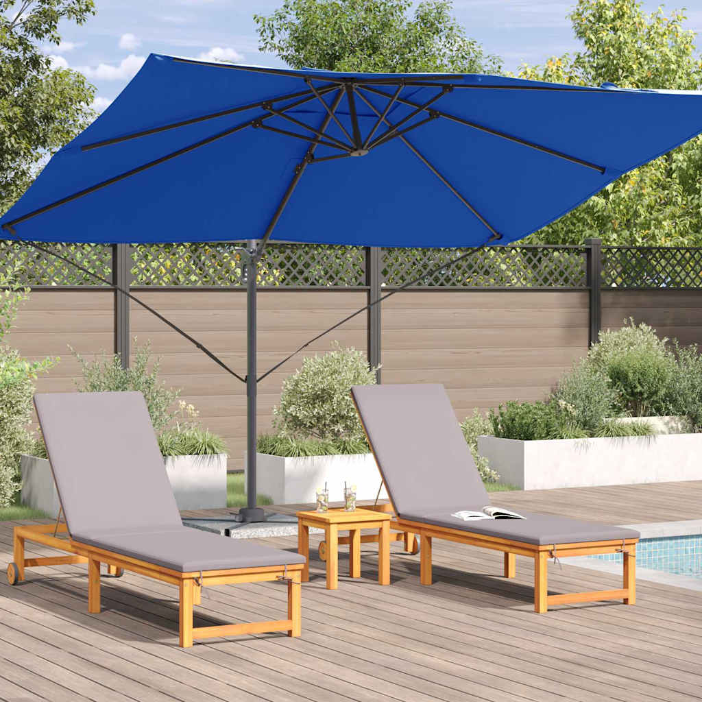 Cantilever Roma Parasol Blue and Black 352 x 251 x 260 cm