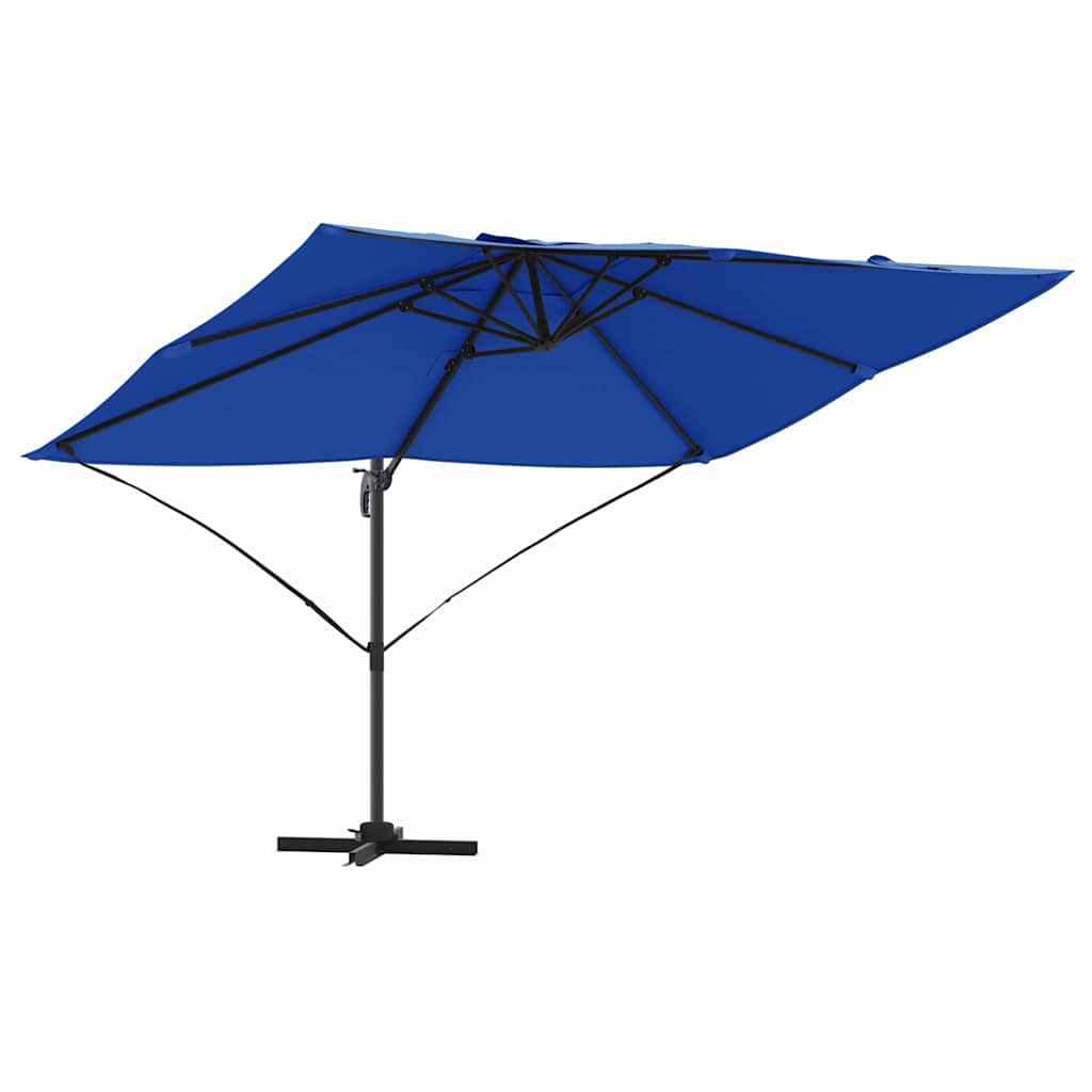 Cantilever Roma Parasol Blue and Black 352 x 251 x 260 cm