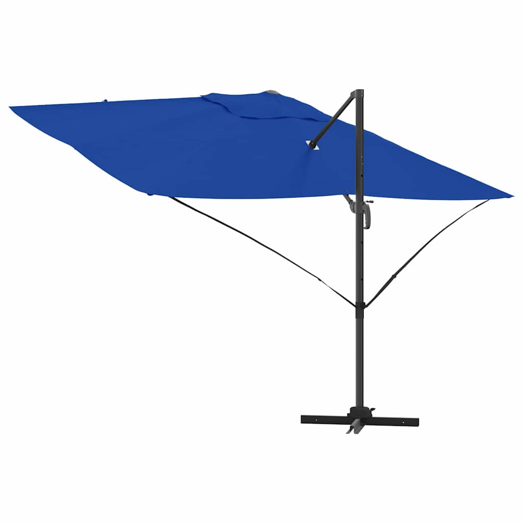Cantilever Roma Parasol Blue and Black 352 x 251 x 260 cm