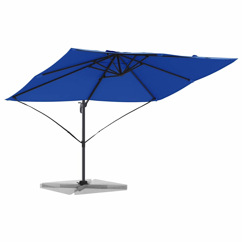 Cantilever Roma Parasol Blue and Black 352 x 251 x 260 cm