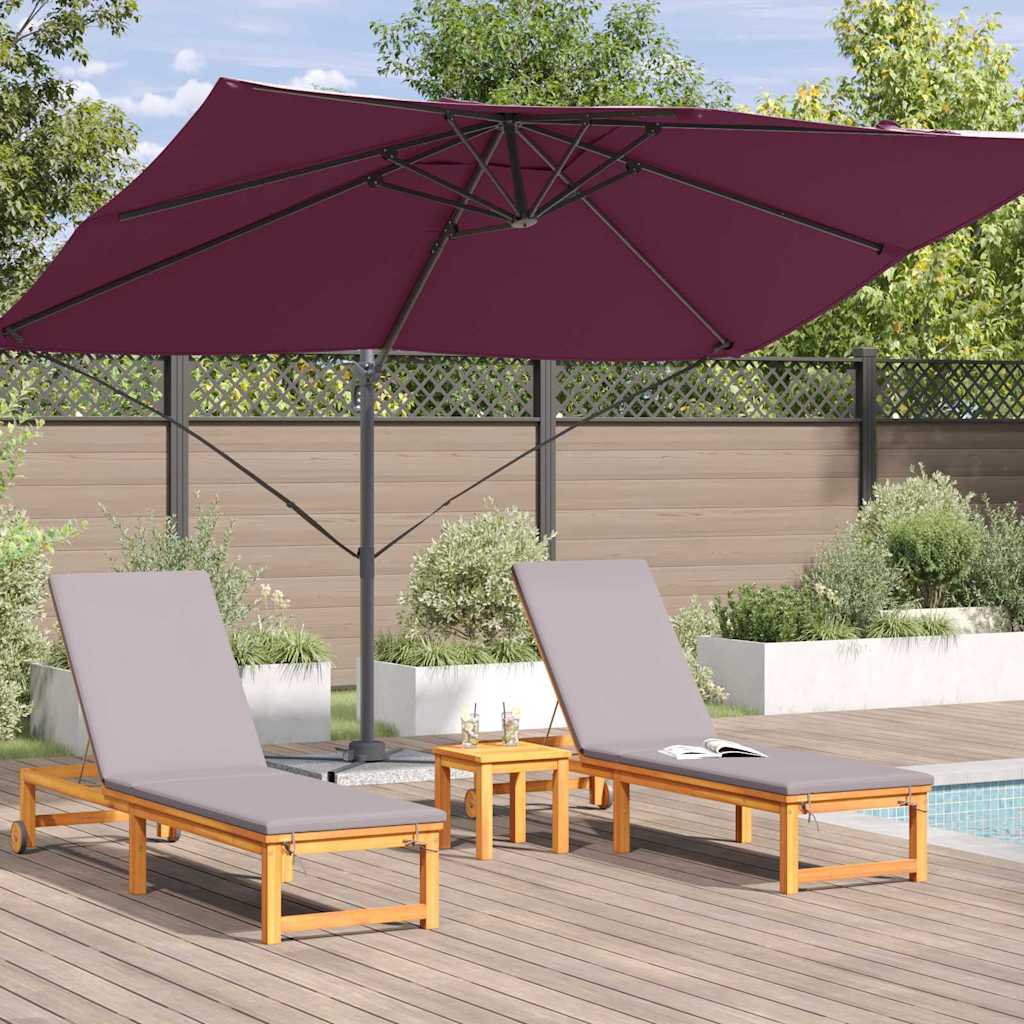 Cantilever Roma Parasol Red and Black 352 x 251 x 260 cm