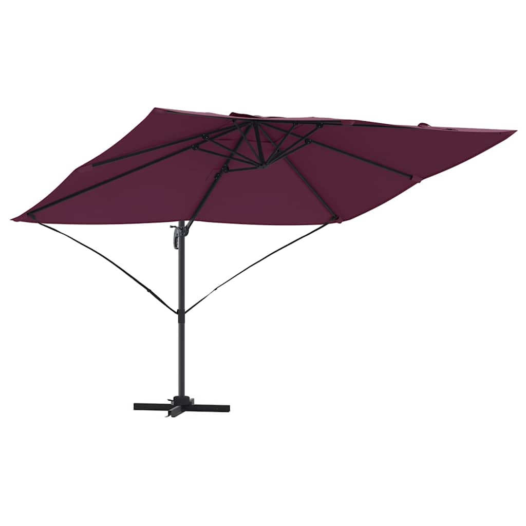 Cantilever Roma Parasol Red and Black 352 x 251 x 260 cm