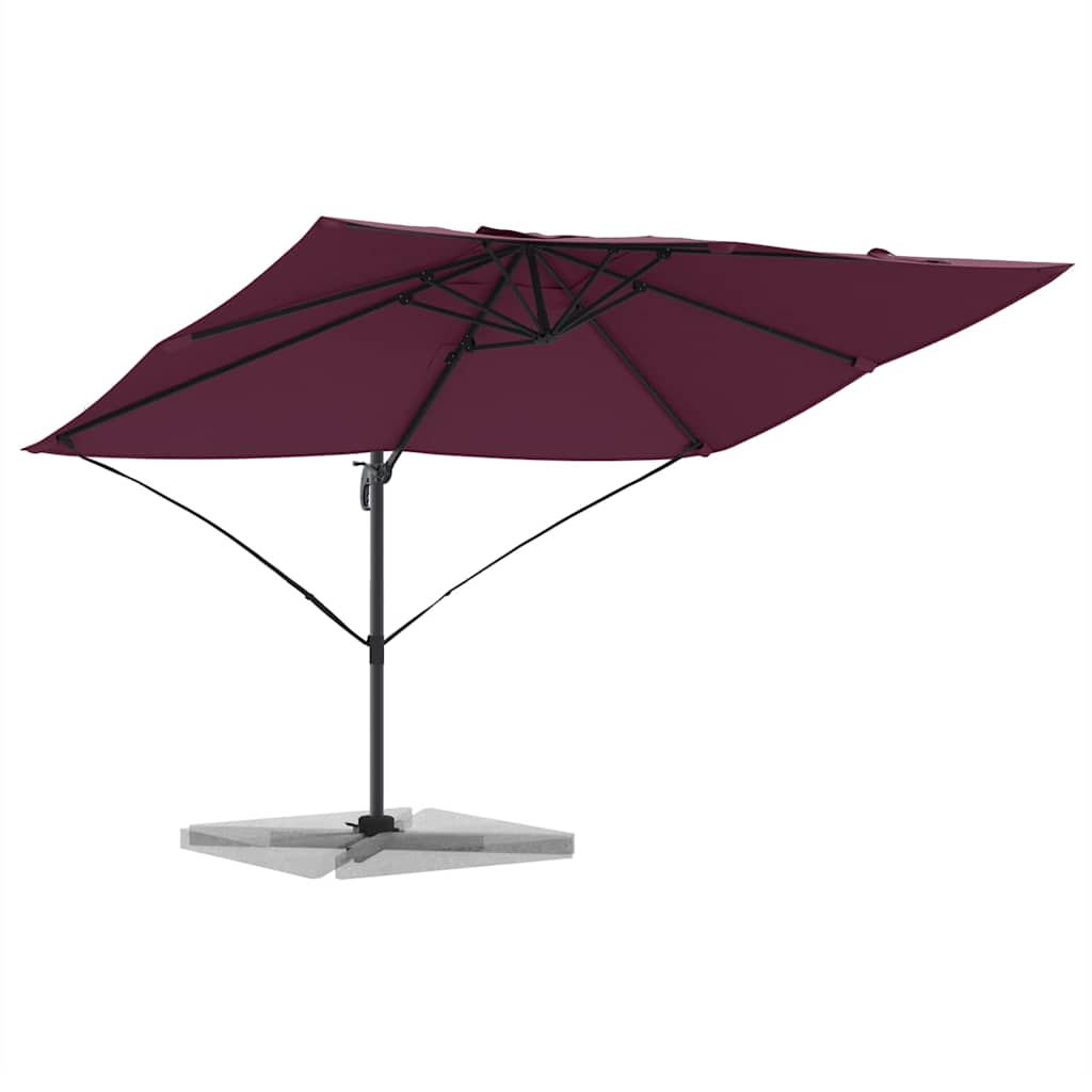 Cantilever Roma Parasol Red and Black 352 x 251 x 260 cm