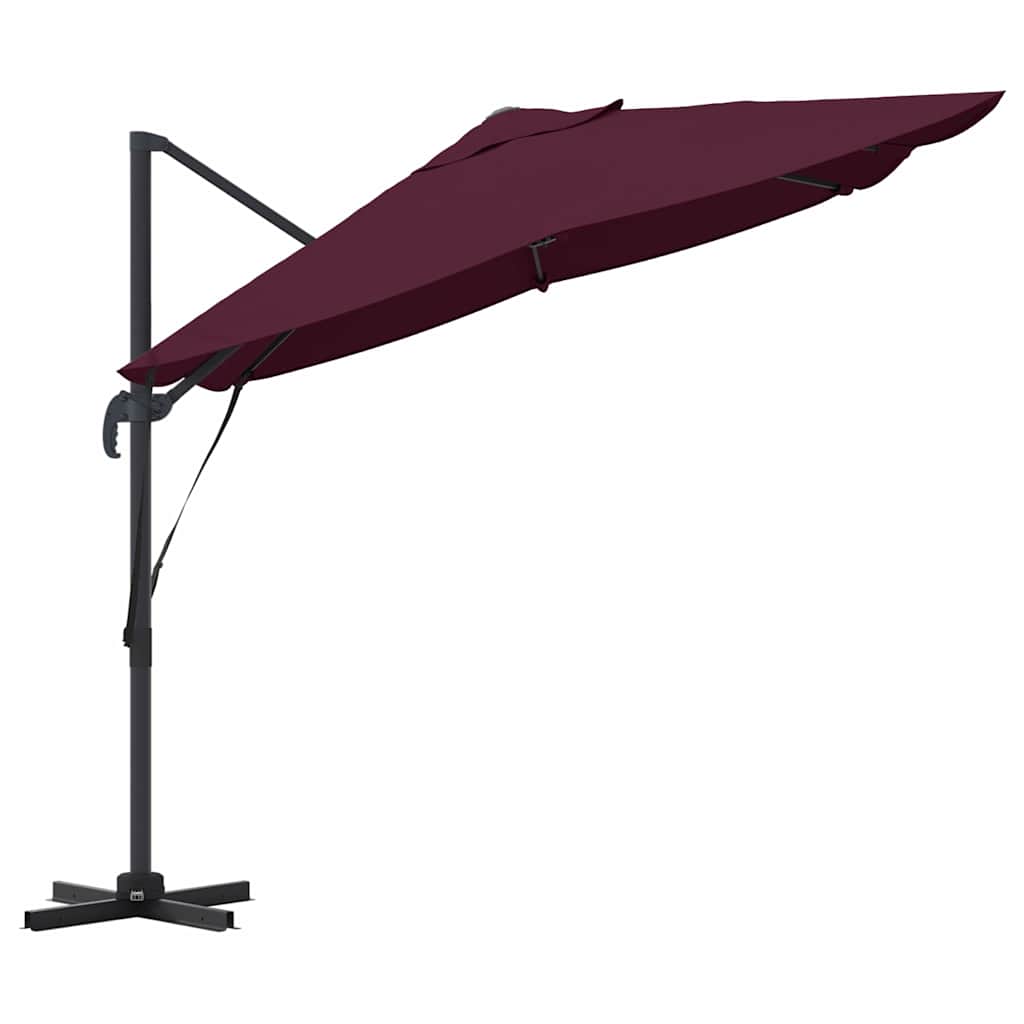 Cantilever Roma Parasol Red and Black 352 x 251 x 260 cm