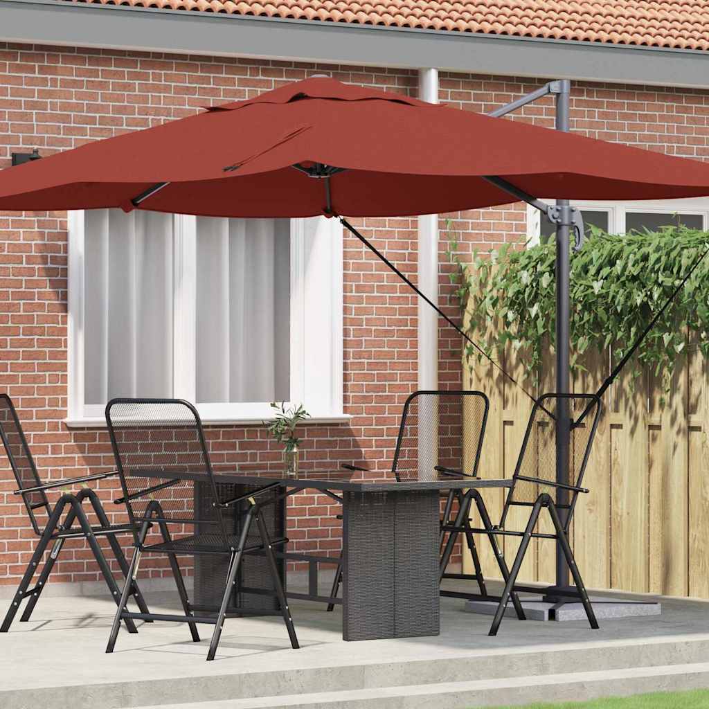 Cantilever Roma Parasol Red and Black 352 x 251 x 260 cm