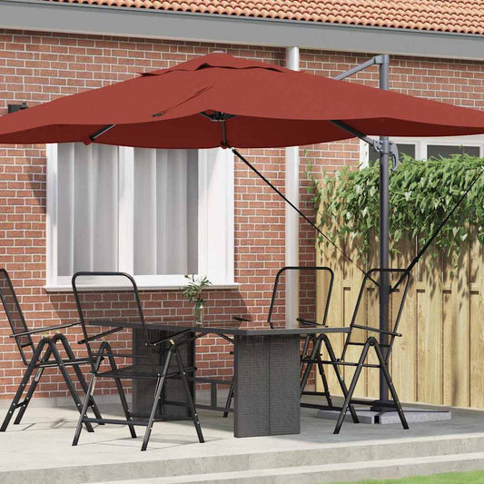 Cantilever Roma Parasol Red and Black 352 x 251 x 260 cm
