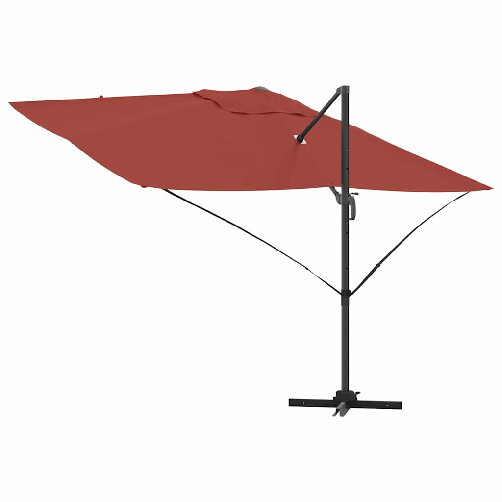 Cantilever Roma Parasol Red and Black 352 x 251 x 260 cm