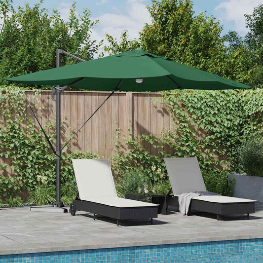 Cantilever Roma Parasol Green and Black 352 x 251 x 265 cm