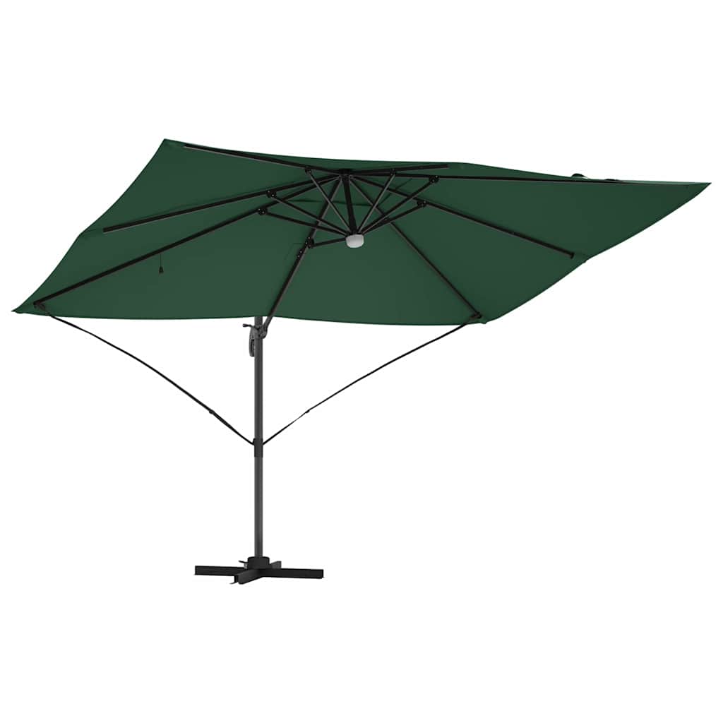 Cantilever Roma Parasol Green and Black 352 x 251 x 265 cm