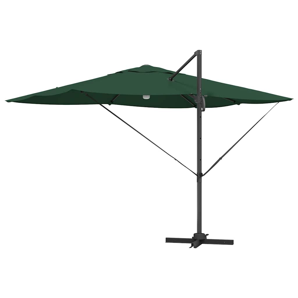 Cantilever Roma Parasol Green and Black 352 x 251 x 265 cm