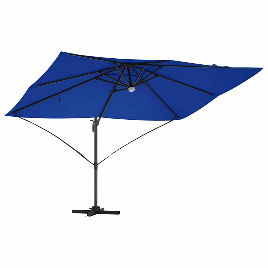 Cantilever Roma Parasol Blue and Black 352 x 251 x 265 cm
