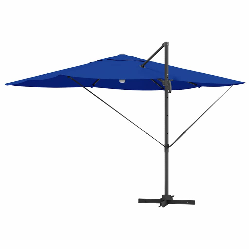 Cantilever Roma Parasol Blue and Black 352 x 251 x 265 cm