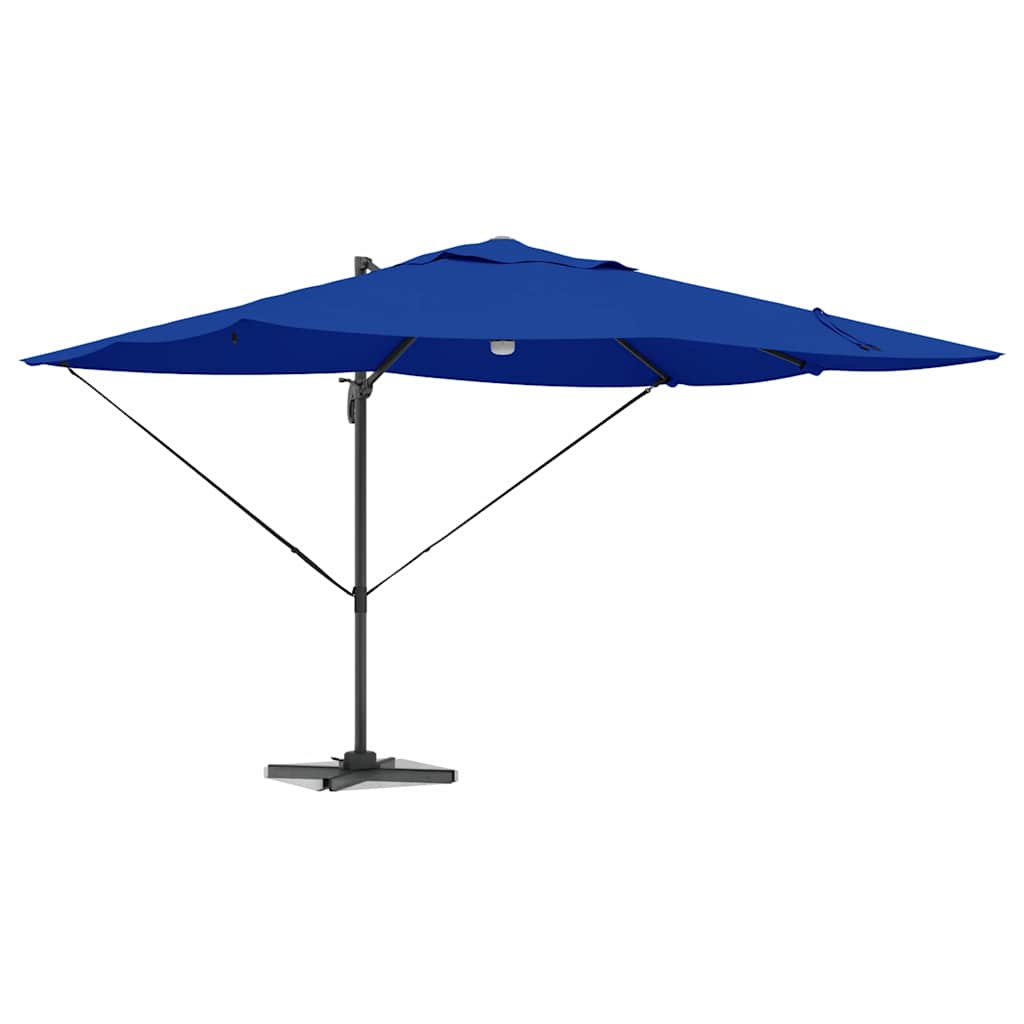 Cantilever Roma Parasol Blue and Black 352 x 251 x 265 cm