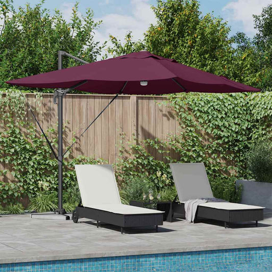 Cantilever Roma Parasol Red and Black 352 x 251 x 265 cm