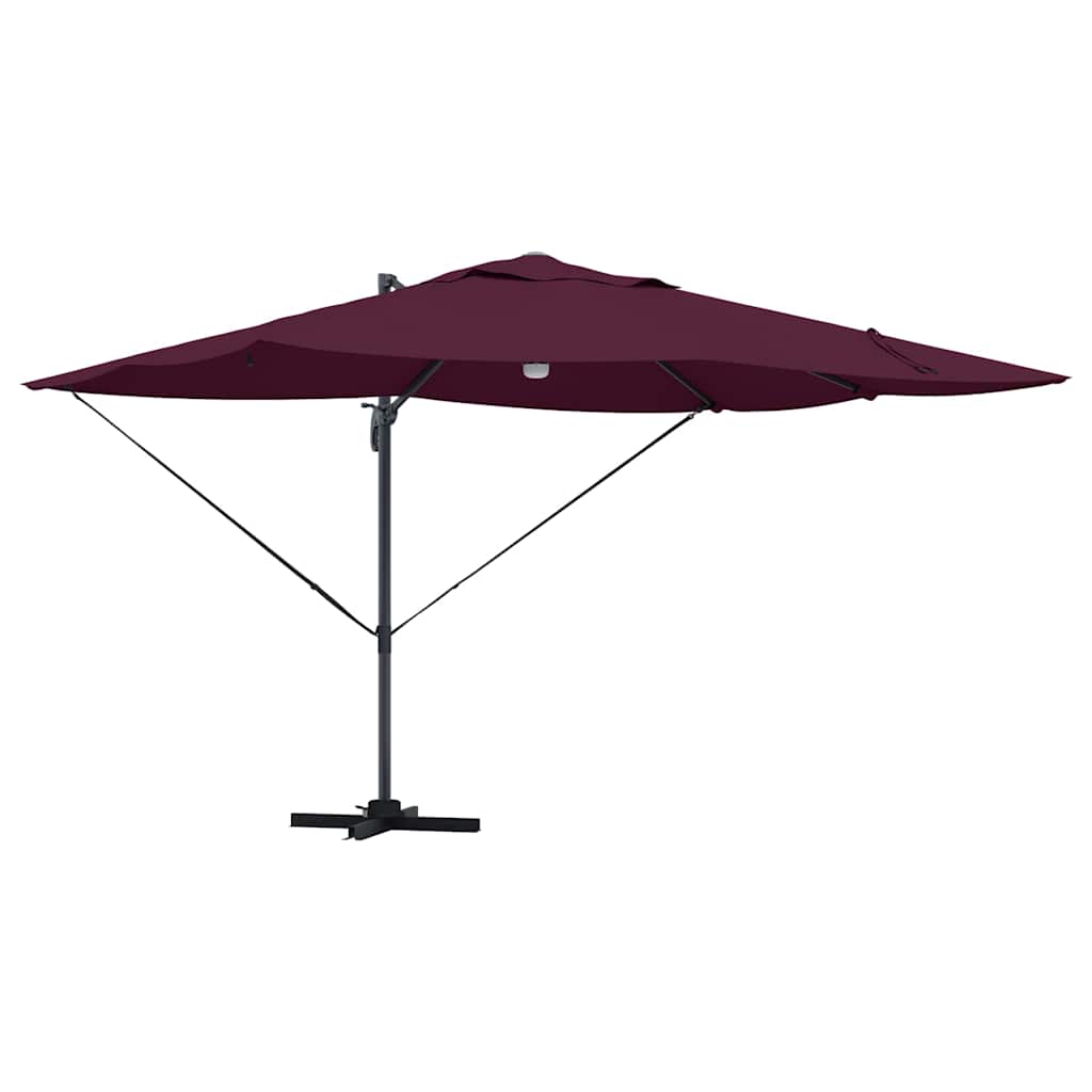 Cantilever Roma Parasol Red and Black 352 x 251 x 265 cm